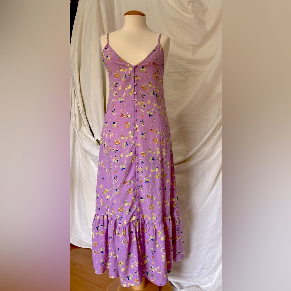 Lilac maxi summer dress, size XS